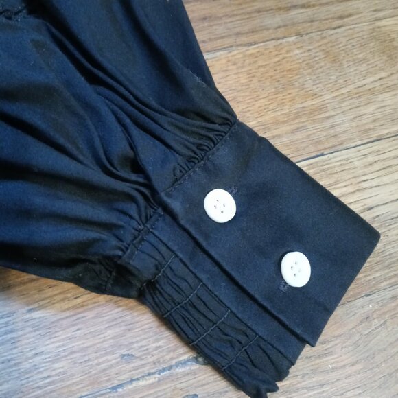 CHICO'S billow sleeve poplin shirt in black (0/US4-6) - Picture 12 of 15